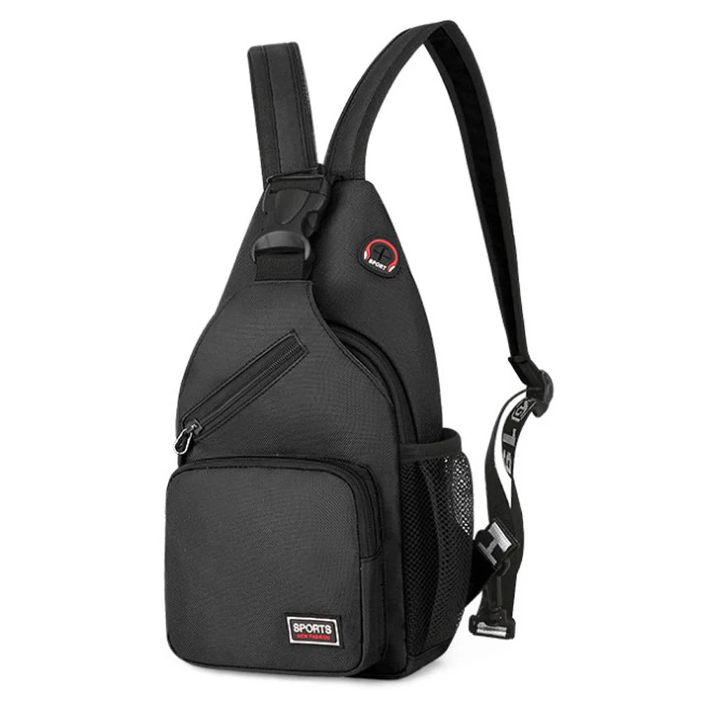 Women Oxford Cloth Crossbody Chest Bag Large Backpack