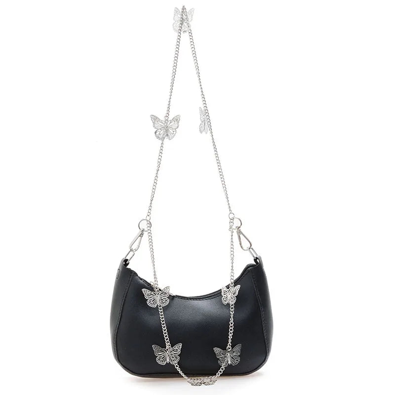 Vintage Butterfly Chain Shoulder Bag Mini Purse Handbag