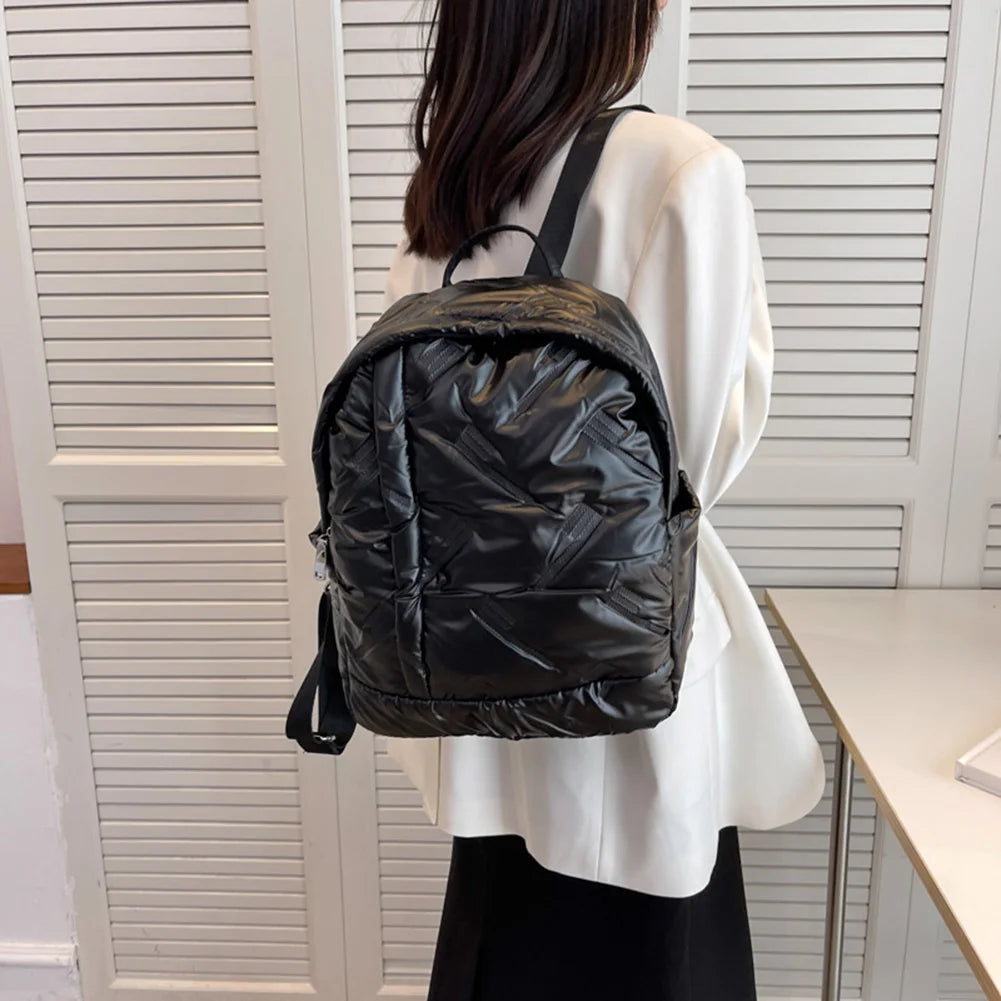 Waterproof Padded Backpack for Women - School Bags Zipper Backpack