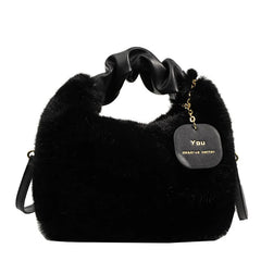 Winter Fluffy Handbags Purse Fur Crossbody Bag