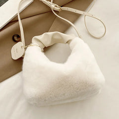 Winter Fluffy Handbags Purse Fur Crossbody Bag