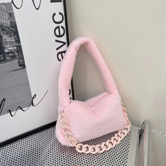 Soft Fluffy Women Mini Shoulder Bag for Females