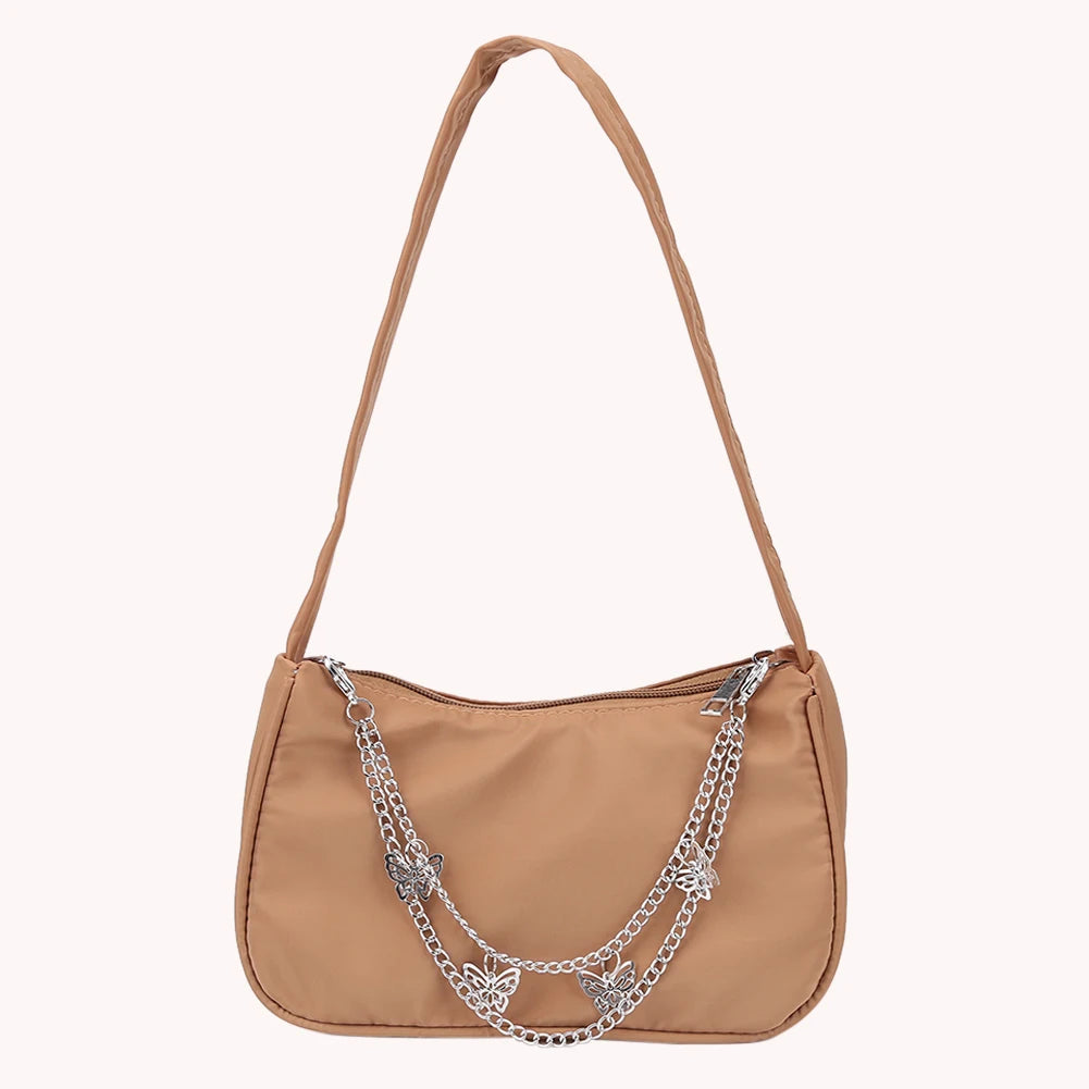 Women Butterfly Chain Mini Purse Underarm Bag