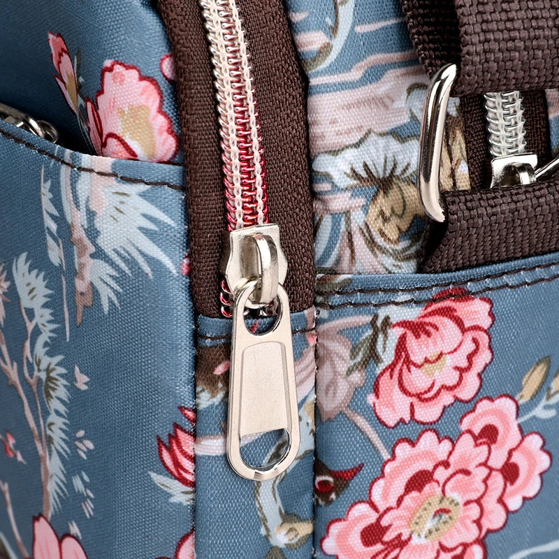 Rural Pastoral Style Flower Small Handbags Girls Casual Crossbody Shoulder Bag