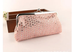 Sequined Coin Purse Clutch for Women, 5 Colors