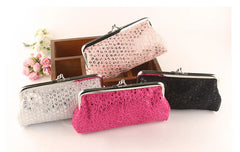 Sequined Coin Purse Clutch for Women, 5 Colors