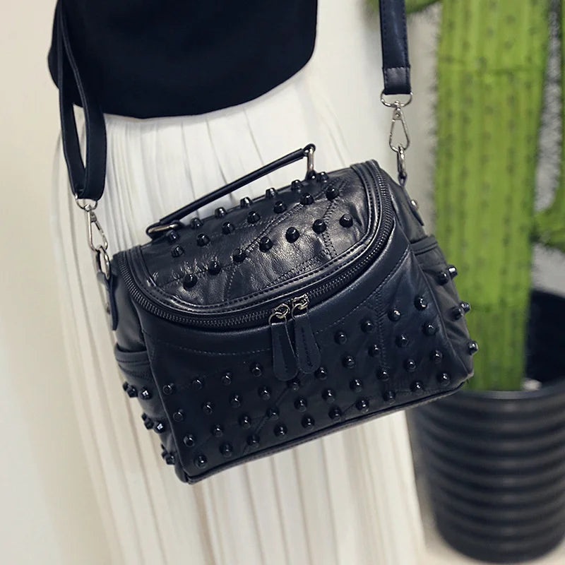 Sheepskin Shoulder Bags Leather Crossbody Bag