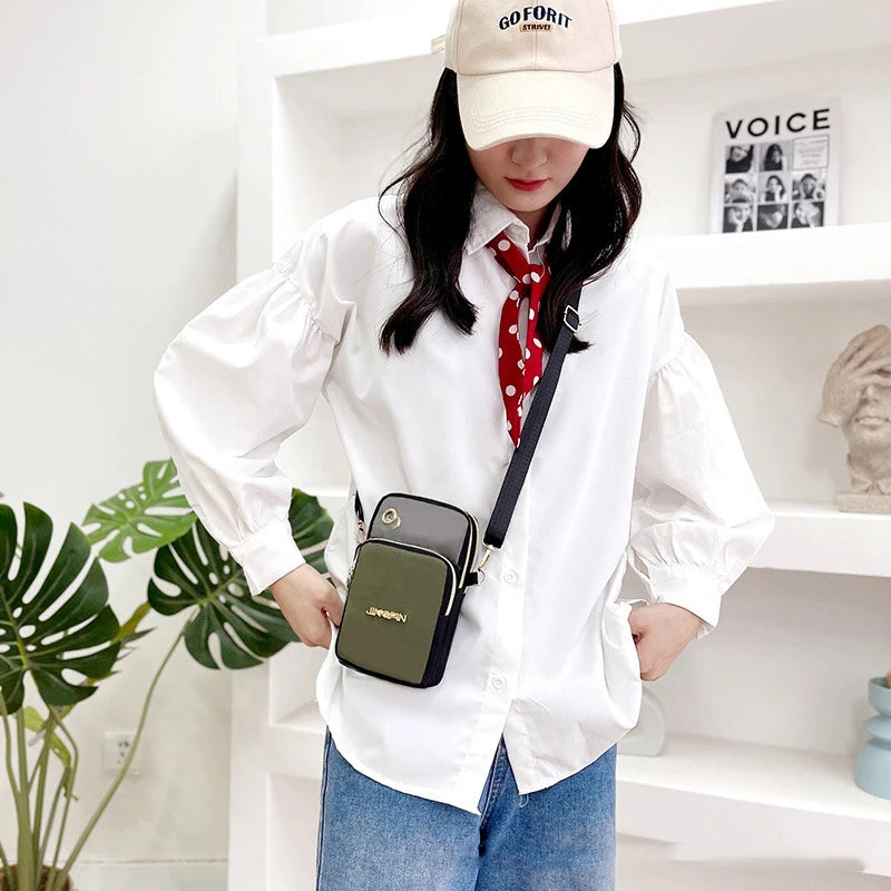 Women Shoulder Bag 3 Layer Wallet Crossbody