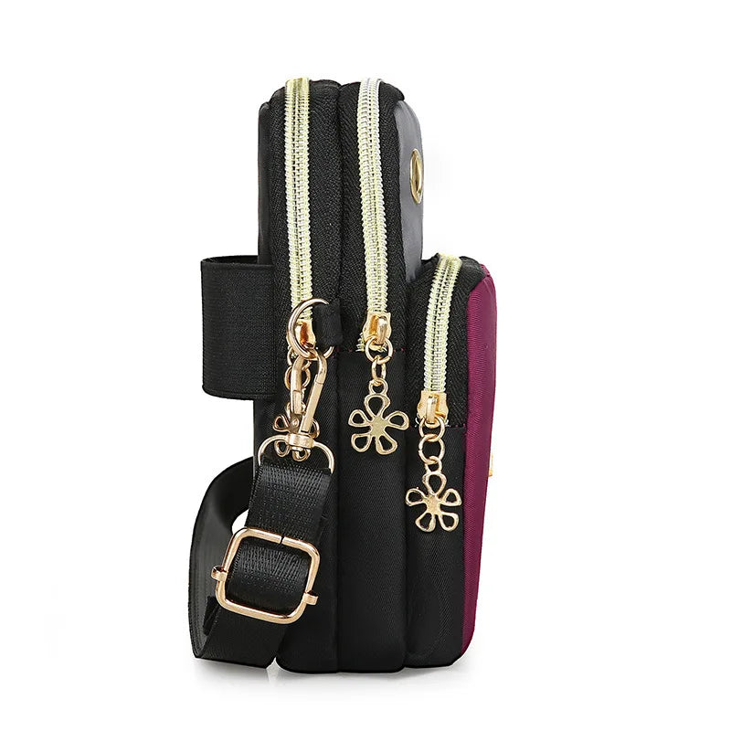 Women Shoulder Bag 3 Layer Wallet Crossbody