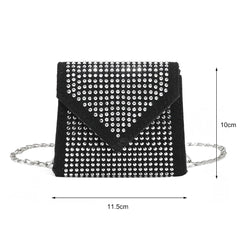 Women Diamond Tote Shoulder Bag Handbag Purse