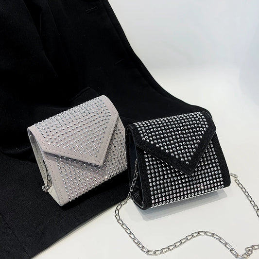 Women Diamond Tote Shoulder Bag Handbag Purse