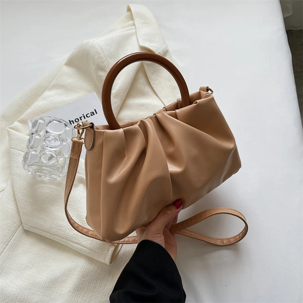 Women Shoulder Bag Messenger Bag PU Solid Ladies Crossbody Bags