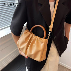 Women Shoulder Bag Messenger Bag PU Solid Ladies Crossbody Bags