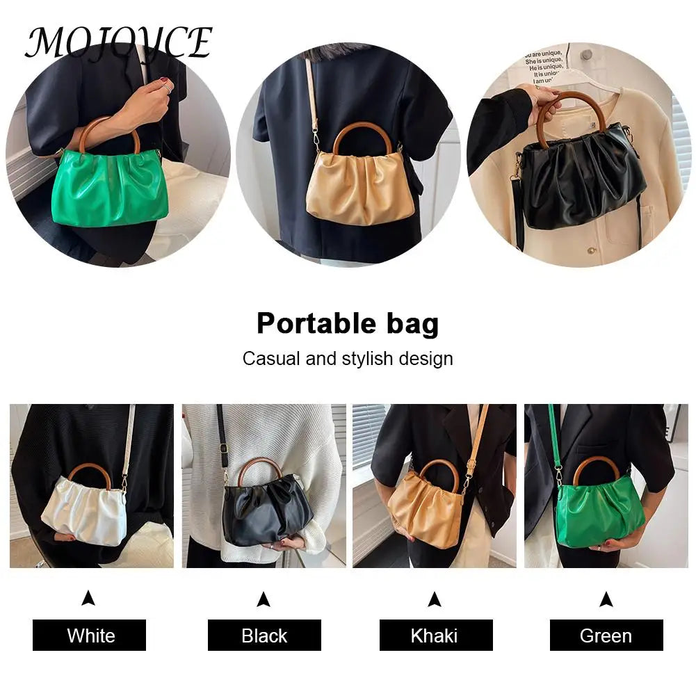 Women Shoulder Bag Messenger Bag PU Solid Ladies Crossbody Bags