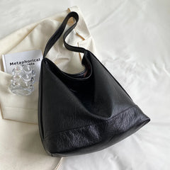 Vintage Pu Leather Women Shoulder Bag Large Capacity Tote