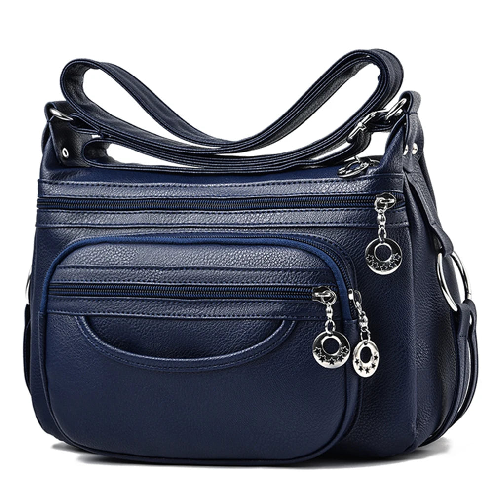 Women Shoulder Bag PU Leather Crossbody Mother Purse Handbag