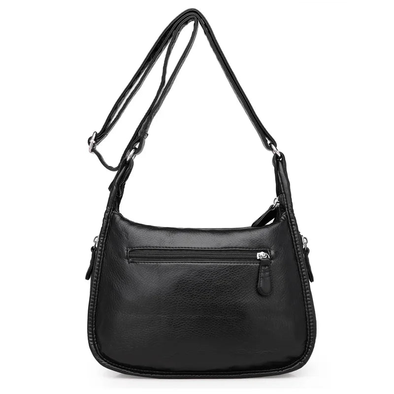 Women Shoulder Bag Pu Leather Crossbody Bag High Messenger Bag Grey