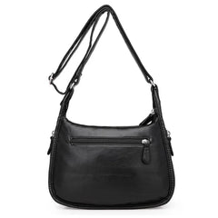 Women Shoulder Bag Pu Leather Crossbody Bag High Messenger Bag Grey