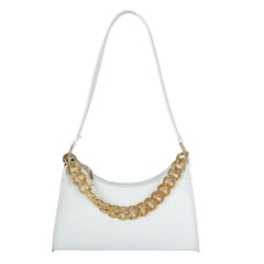 Women Shoulder Bag Chain Underarm Zipper High PU Leather Mini Phone Bag