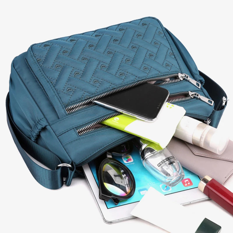 Waterproof Nylon Shoulder Bag Large Capacity Ladies Handbags