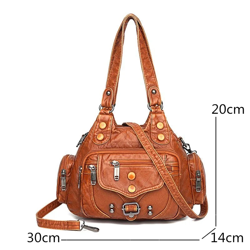 Women Shoulder Bag Soft Leather Crossbody Lady Messenger