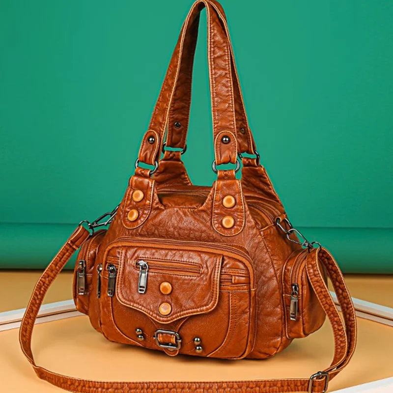 Women Shoulder Bag Soft Leather Crossbody Lady Messenger