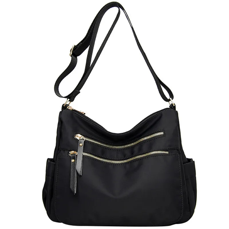 Waterproof Nylon Shoulder Bag Crossbody Messenger Handbag