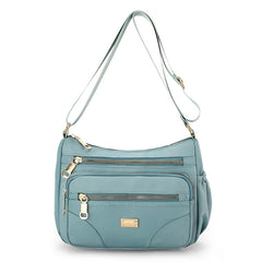 Nylon Shoulder Messenger Bag Waterproof Lightweight Travel Crossbody