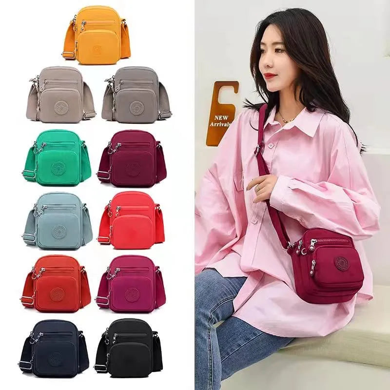 Women Shoulder Messenger Bag Lightweight Waterproof Zipper