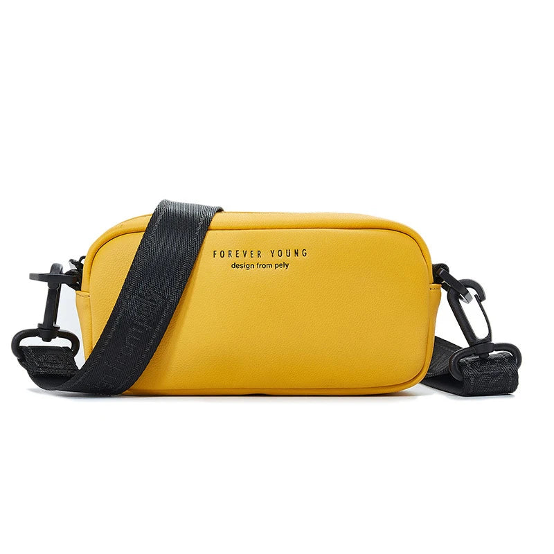 Women Shoulder Messenger Bags Leather Ladies Handbag Letter Flap Casual Crossbod