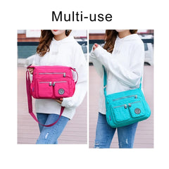 Waterproof Nylon Shoulder Crossbody Bag Large Capacity