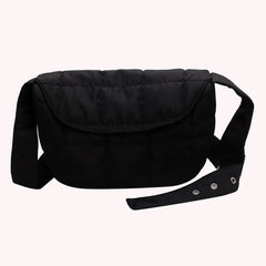 Quilted Sling Hand Bag Rhombus Pattern Flap Lightweight