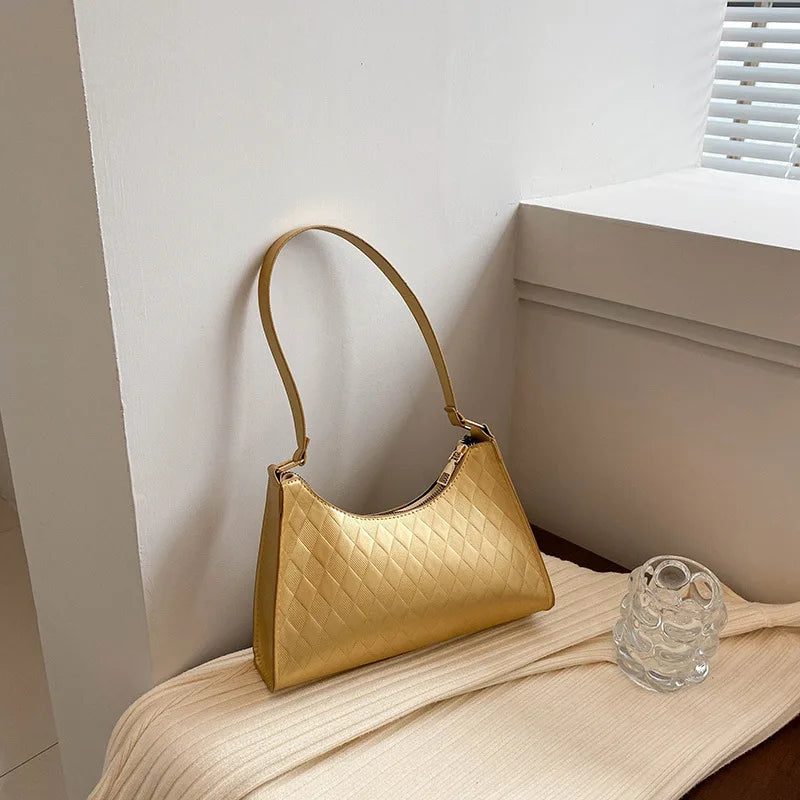 Retro PU Leather Shoulder Bag Zipper Hobos Casual Handbag