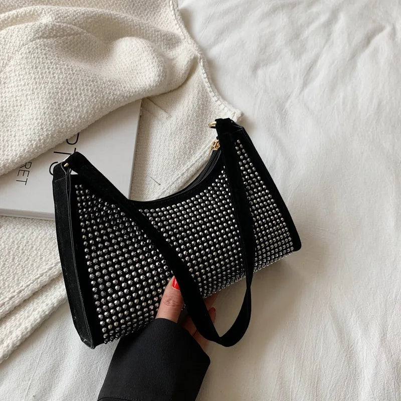 Women Single Shoulder Underarm Bags Casual Ladies Dot Small Purses