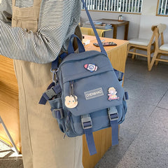 Women Small Backpack Nylon Mini Backpacks Shoulder Bag School Bag for Teenager G
