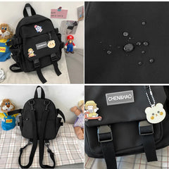 Women Small Backpack Nylon Mini Backpacks Shoulder Bag School Bag for Teenager G