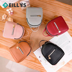 Women Small Bag Backpack Letter Mobile Phone Mini Backpack Women Pu Leather