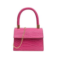 Crocodile Pattern Mini Square Bag All-match Shoulder Bag
