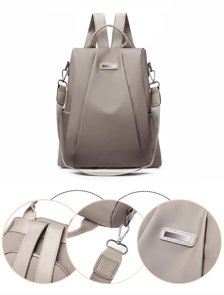 Waterproof Women Small Shopping Backpacks Shoulder Bag
