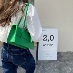 Retro PU Leather Women Small Tote Shoulder Bag