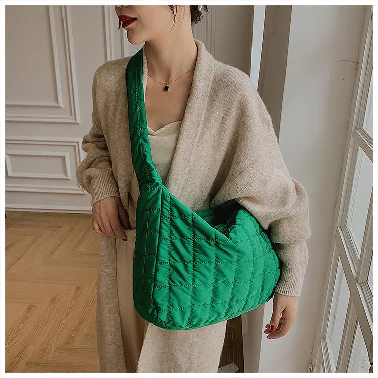 Soft Down Shoulder Bag Classic Girls Hobo Bag