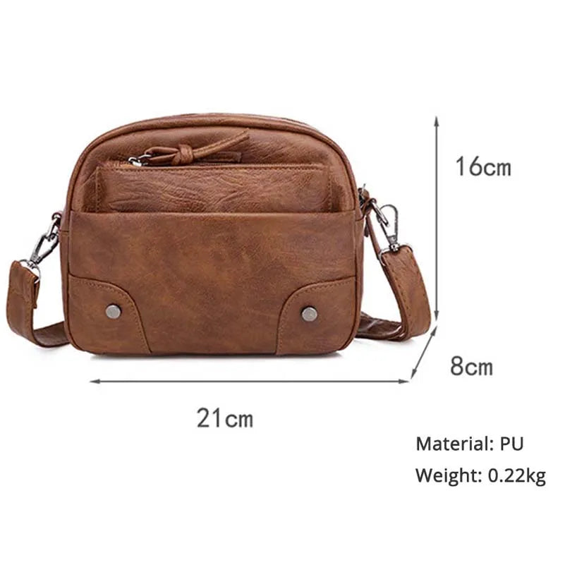 Women Soft PU Leather Bag Small Shoulder Bag