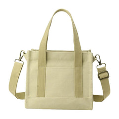 Solid Canvas Crossbody Bags Mini Square Handbags
