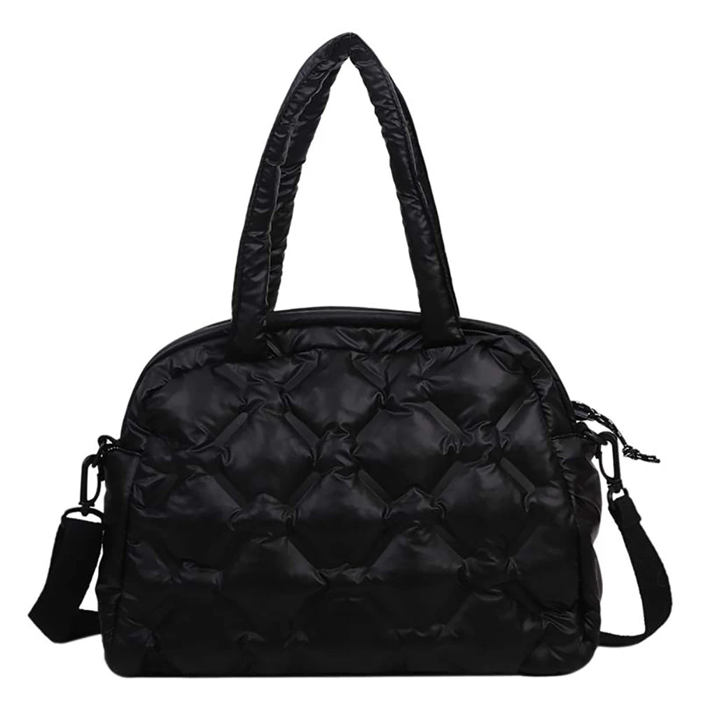 Women Space Cotton Shoulder Bags Winter Crossbody Large Capacity Down Bag