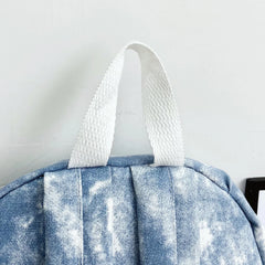 Women Tie Dye Print Backpack Student School Rucksack