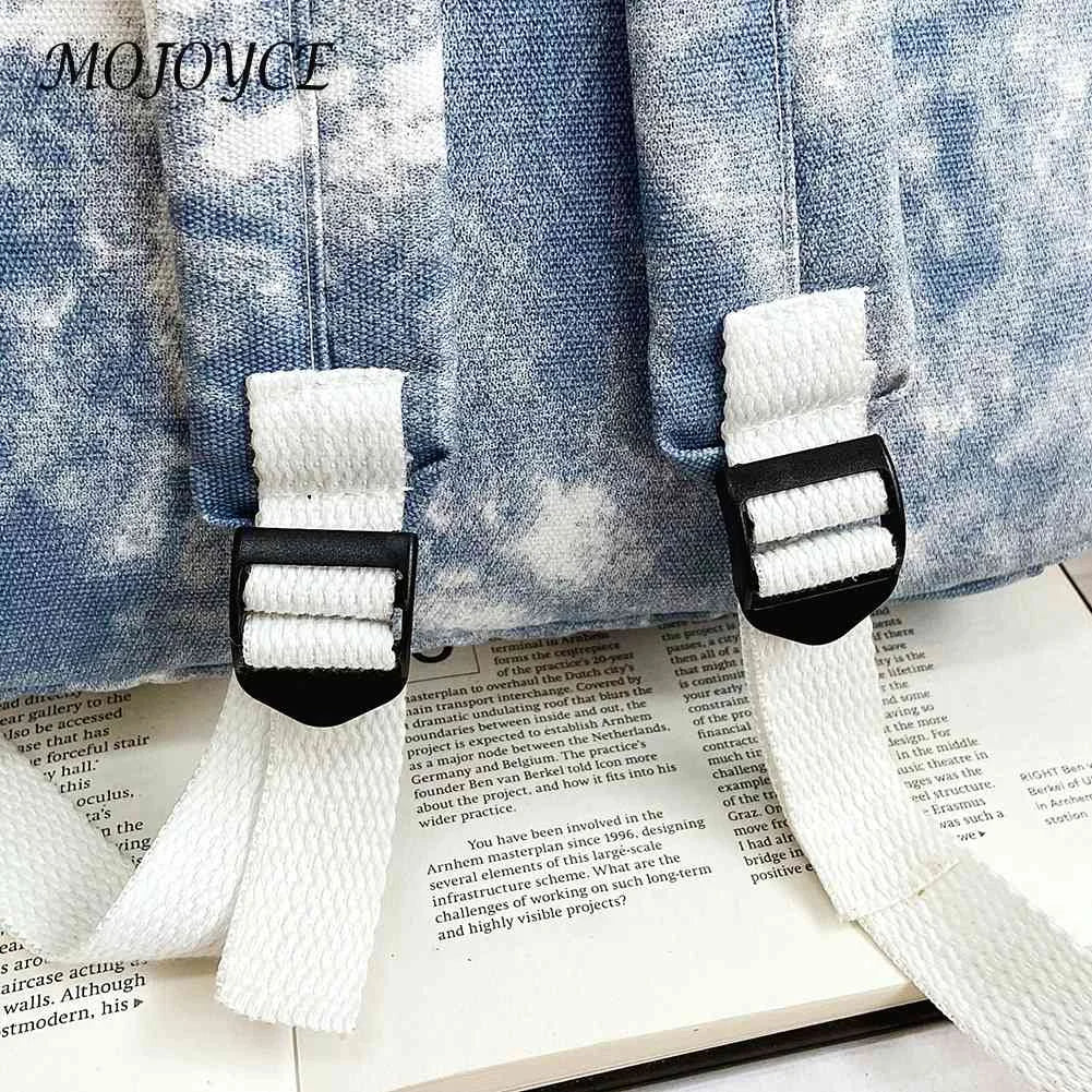 Tie Dye Print Backpack Preppy Style Student School Travel Rucksack