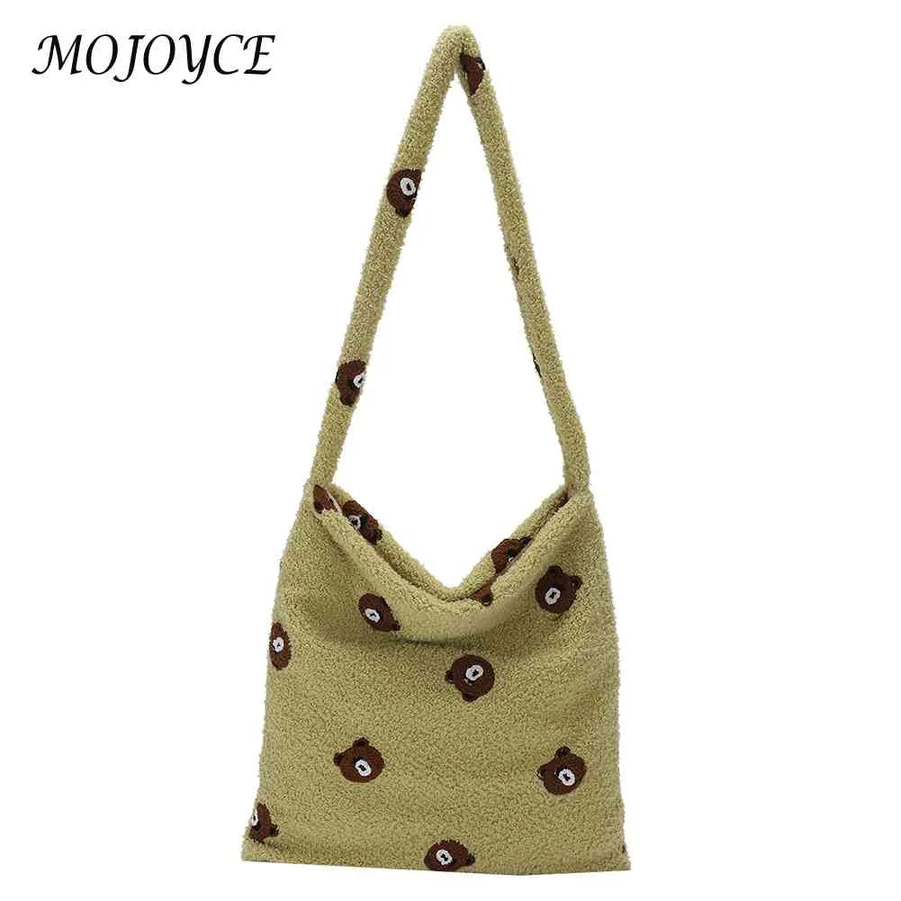 Plush Animal Pattern Totes Bag for Winter Autumn