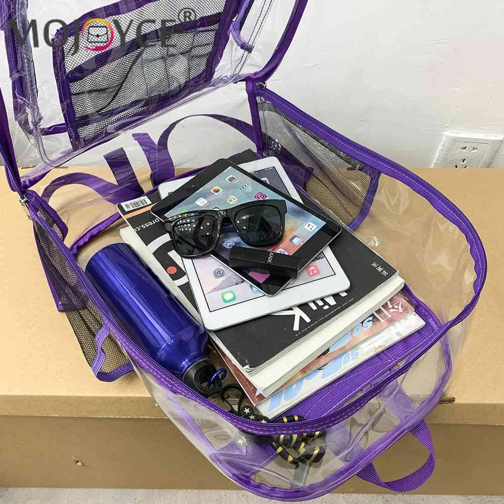 Women Transparent Layers Knapsack Backpacks
