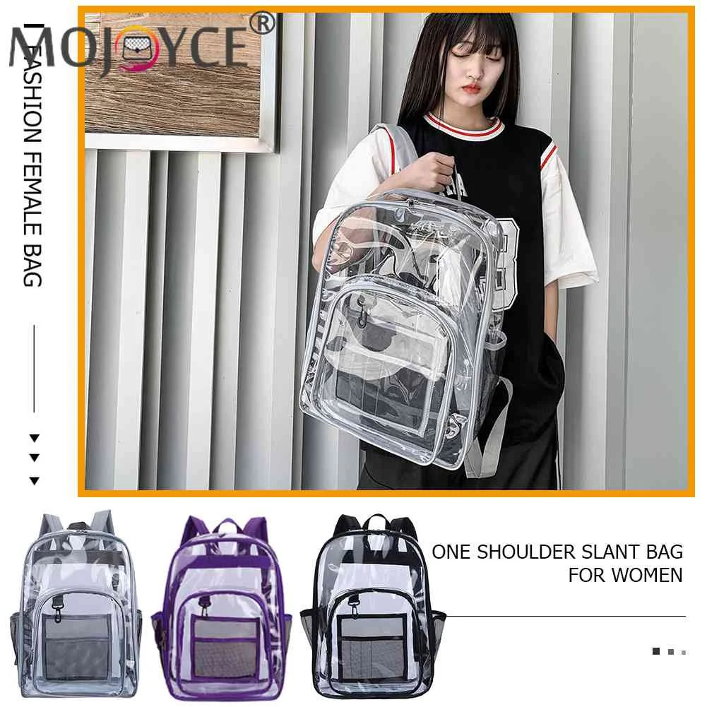 Women Transparent Layers Knapsack Backpacks