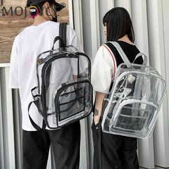 Women Transparent Layers Knapsack Backpacks